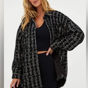 Black and White Plaid Shacket